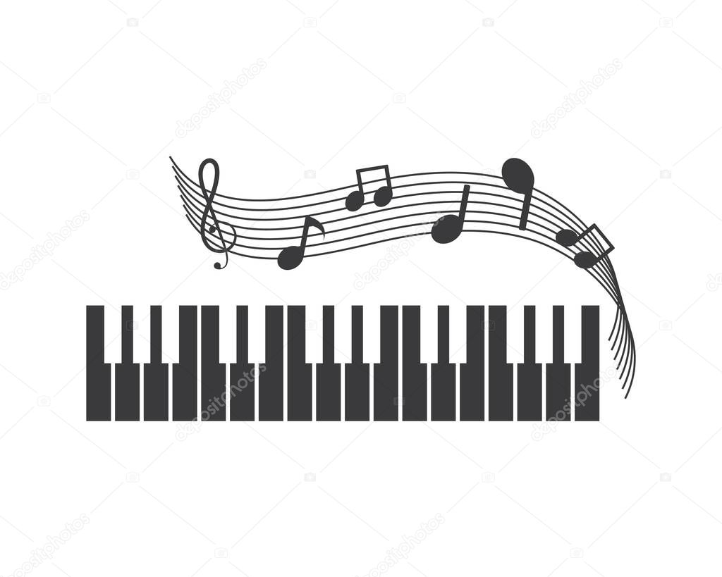 piano icon vector illustration design