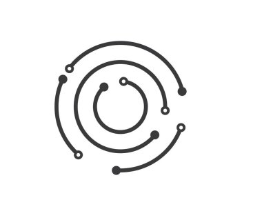 devre kartı hattı,cpu,çip simgesi logo illüstrasyon vektör