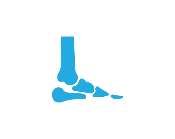 Illustration vectorielle du logo os du pied — Image vectorielle