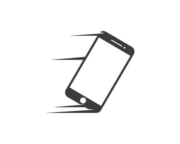 Logotipo del teléfono inteligente icono vector ilustración diseño — Archivo Imágenes Vectoriales