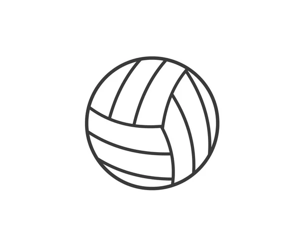 Illustration d'icône de vecteur de balle de volley — Image vectorielle