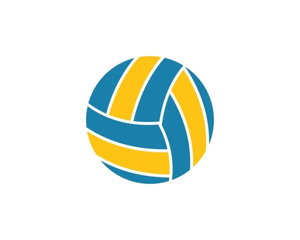 Illustration d'icône de vecteur de balle de volley — Image vectorielle