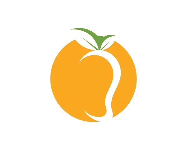 Mango fruta vector ilustración — Vector de stock