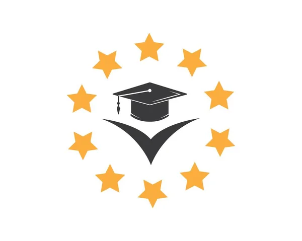 Graduation cap diploma vector illustration design — ストックベクタ