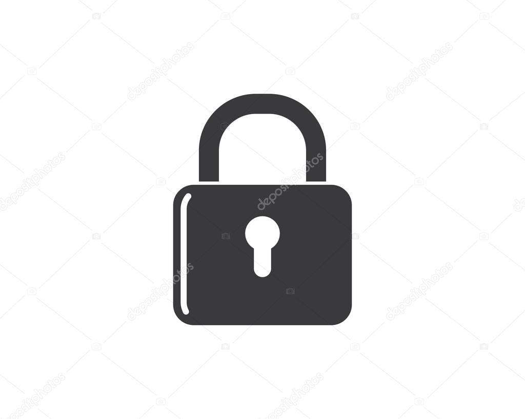 lock  vector illustration icon