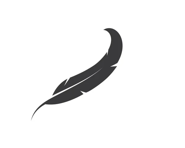 Fjäder ikon Illustration vektor mall — Stock vektor