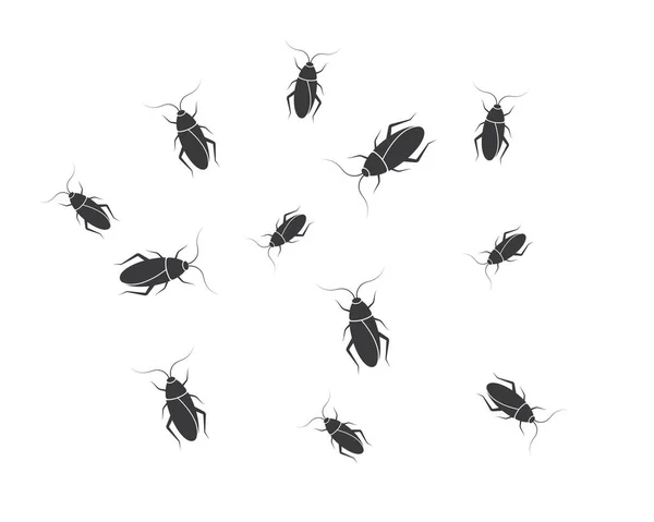Cucarachas vector icono ilustración diseño — Archivo Imágenes Vectoriales