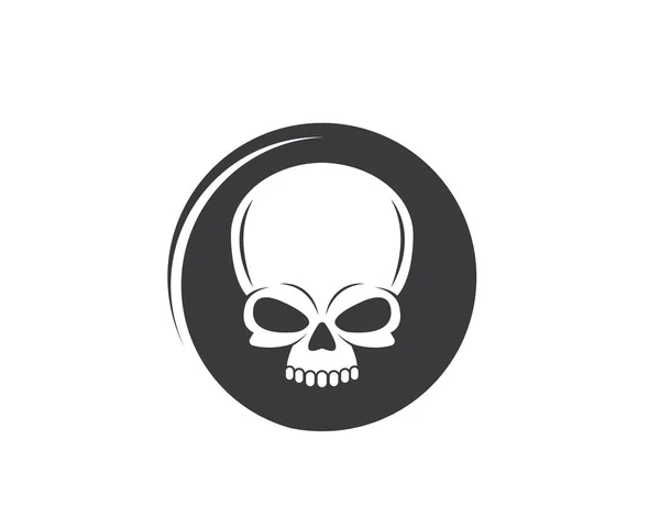 Логотип кістки черепа Векторні ілюстрації — стоковий вектор