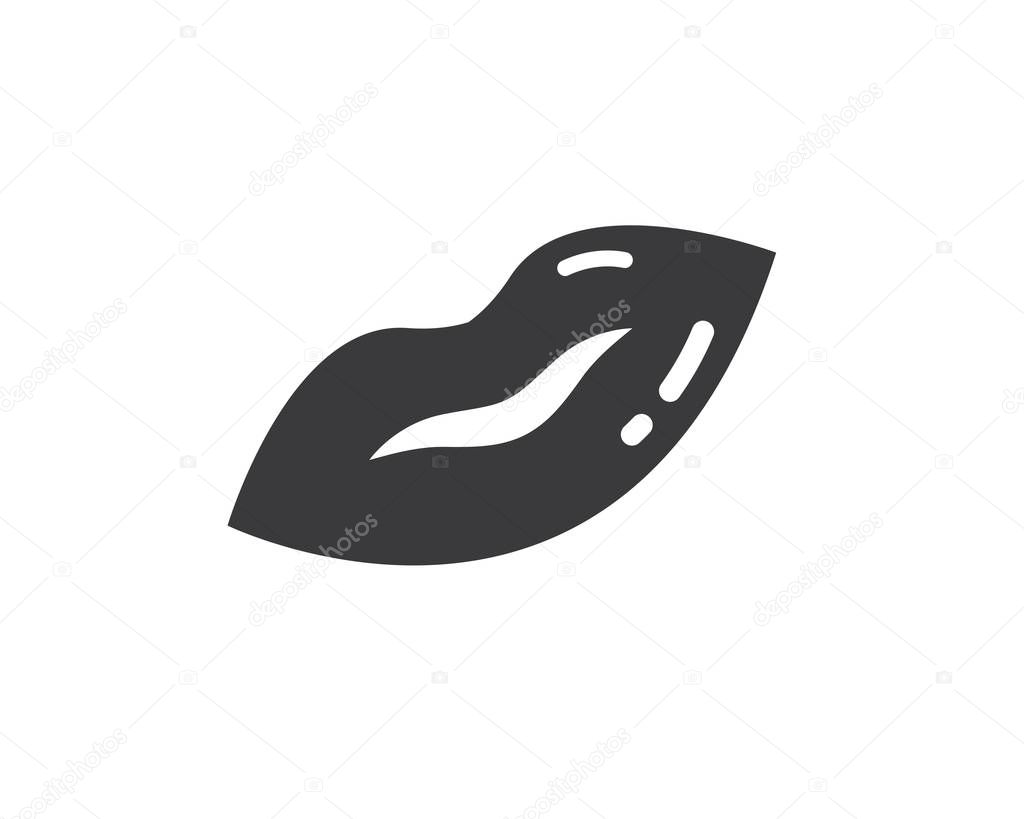 Lips icon vector illustration design template