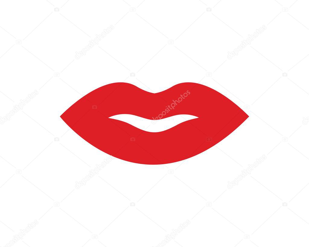 Lips icon vector illustration design template