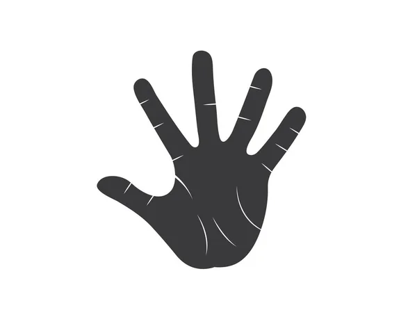 Handstopp und verweigertes Vektor-Symbol Illustration Design — Stockvektor