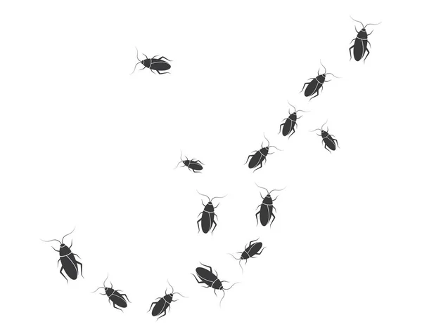 Cucarachas vector icono ilustración diseño — Archivo Imágenes Vectoriales