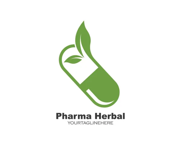 Logotipo de la farmacia icono vector ilustración diseño — Vector de stock