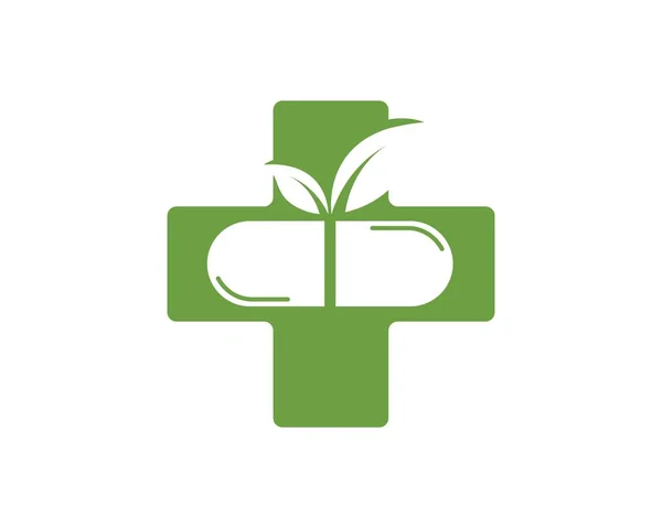 Gyógyszertár logó ikon vektor illusztráció-tervezés — Stock Vector