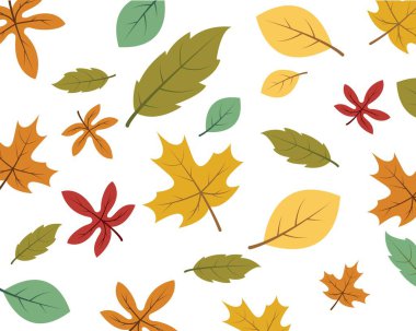 sonbahar arkaplan vektörü şablonu 