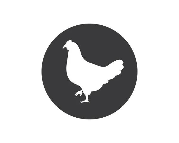 Huhn logo symbol vektor illustration — Stockvektor