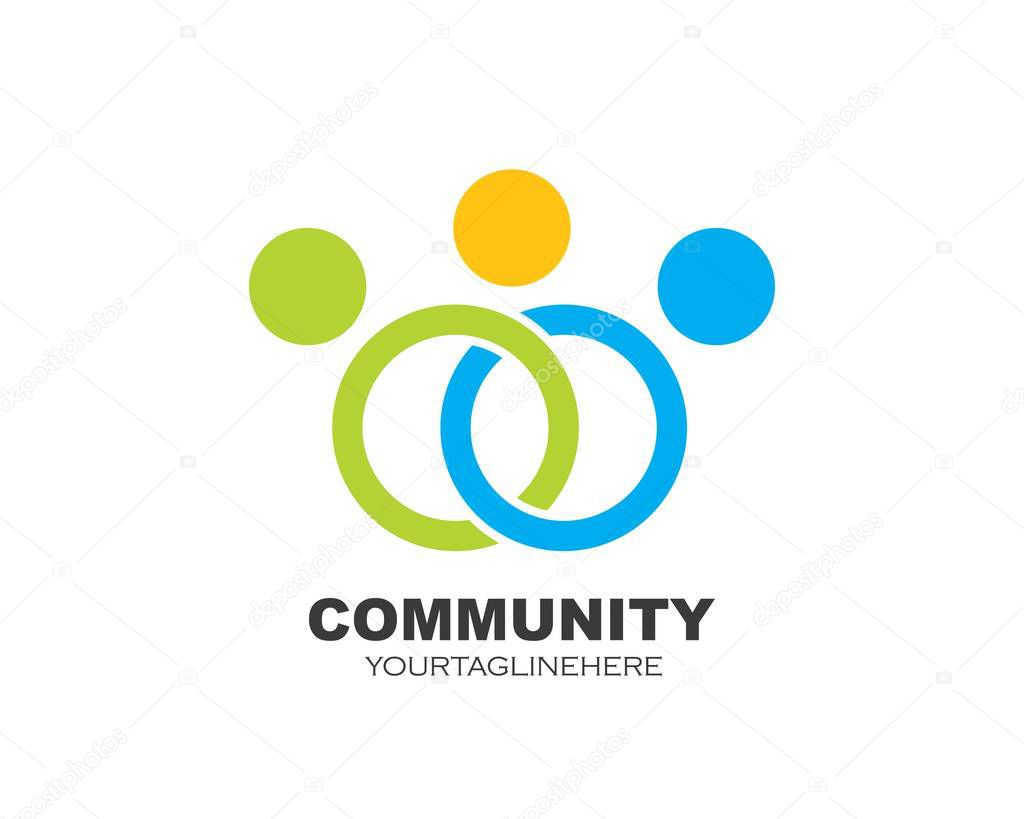 Leadership,community,social and company Logo icon vector design