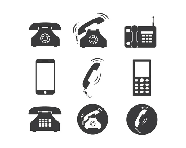Phone icon set vector illustration design — 스톡 벡터