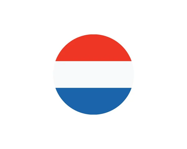 Niederländische Flagge Vektor Illustration Design — Stockvektor