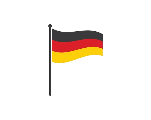 Tysk flagga vektor illustration design — Stock vektor