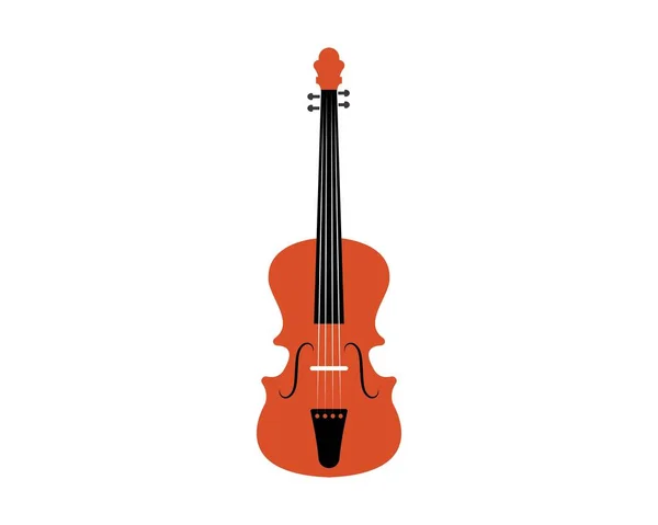 Desenho da ilustração do vetor do ícone do violino — Vetor de Stock