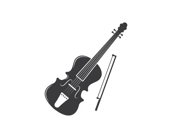 Icono de violín vector diseño de ilustración — Vector de stock