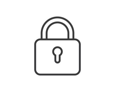 kilit simgesi logo vektör şablonu