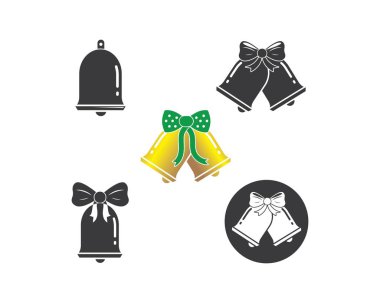 cristmas bell illüstrasyon şablonu