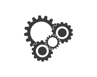 Gear Logo Şablonu vektör çizimi tasarımı