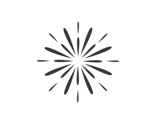 Feuerwerk Vektor Illustration Icon Design — Stockvektor