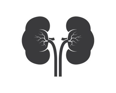 Böbrek simgesi vektör çizimi