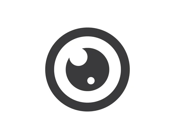 Optische Auge Symbol Logo Vektor Vorlage Illustration — Stockvektor
