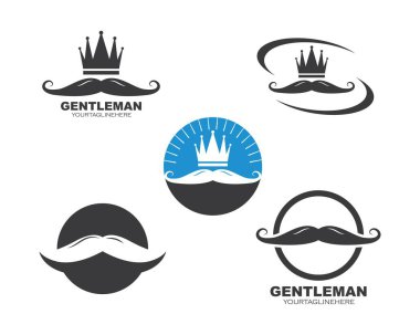 Bıyık simgesi vektör illüstrasyon tasarımı