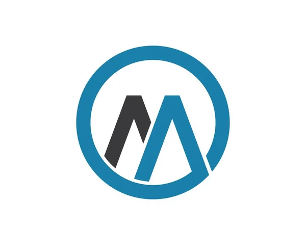 M Brief Logo Symbol Illustration Vektor — Stockvektor