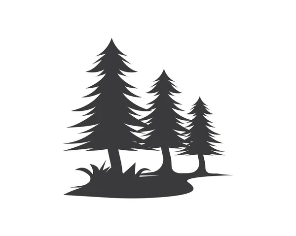 Drzewo ilustracja kształt sosny wektor — Wektor stockowy
