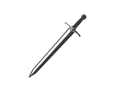 kılıç logo simgesi vektör illüstrasyon tasarımı