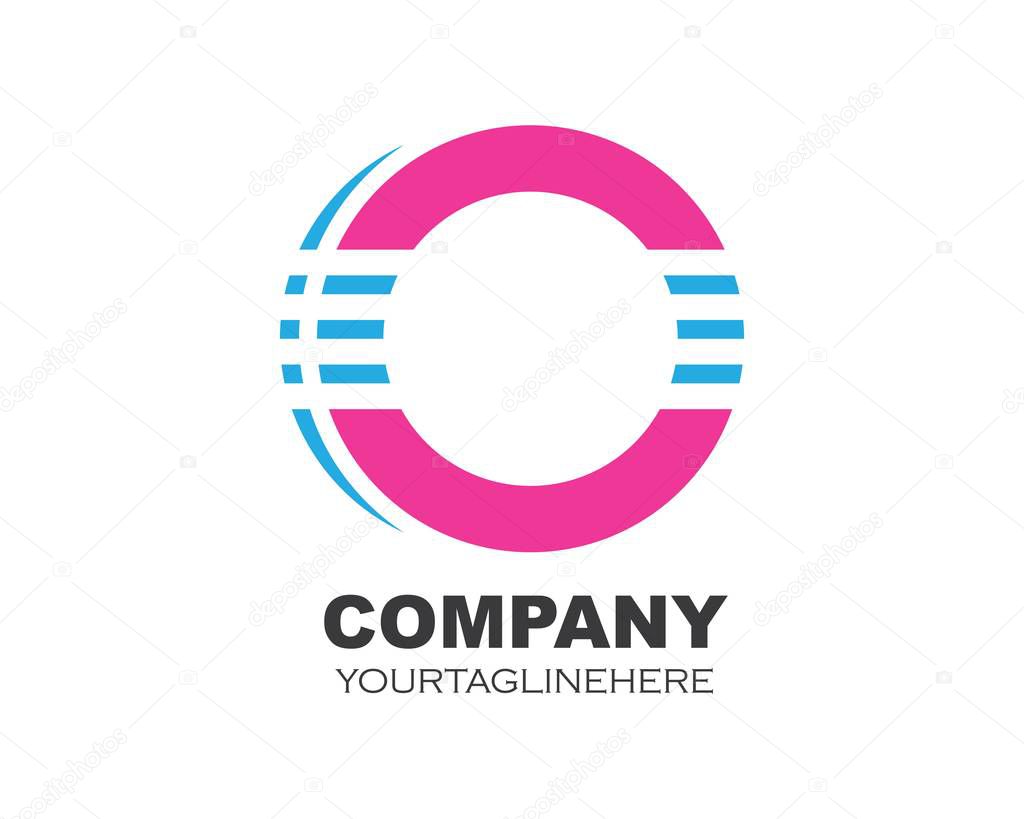 Circle ring business   logo template vector design