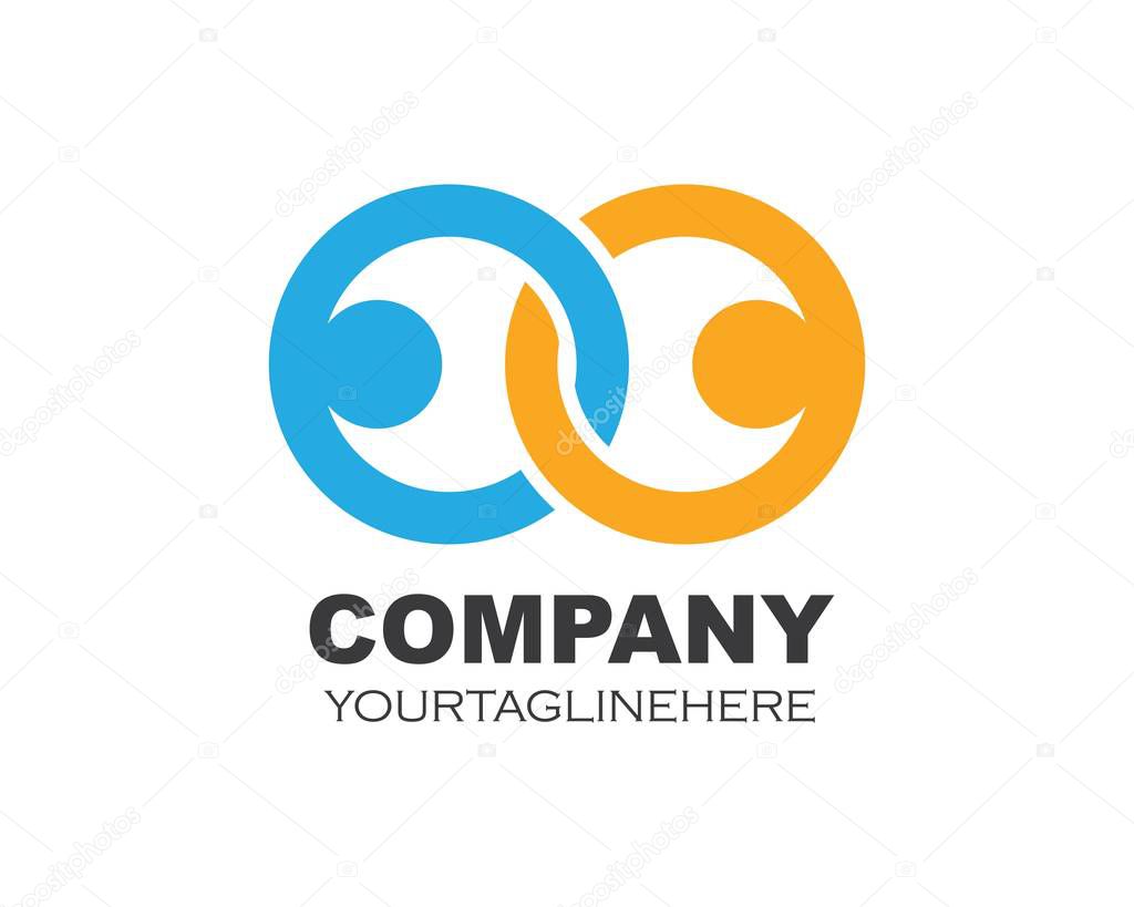 circle ring business   logo template vector