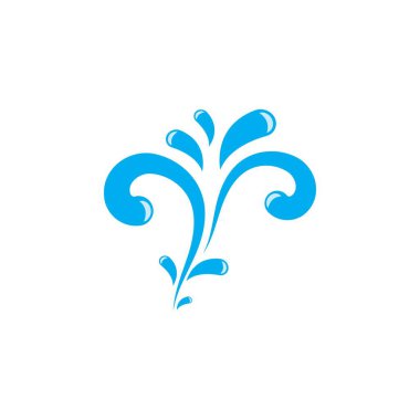 Su Sıçratma vektör çizim şablonu