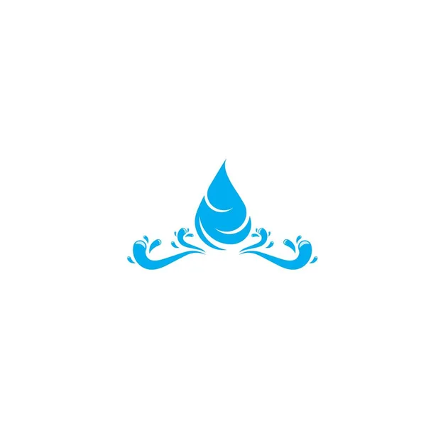 Agua Gota Logotipo Plantilla Vector Ilustración Diseño — Archivo Imágenes Vectoriales