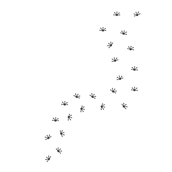 Vorlage Zur Illustration Von Gecko Fussdruck Vektorsymbolen — Stockvektor