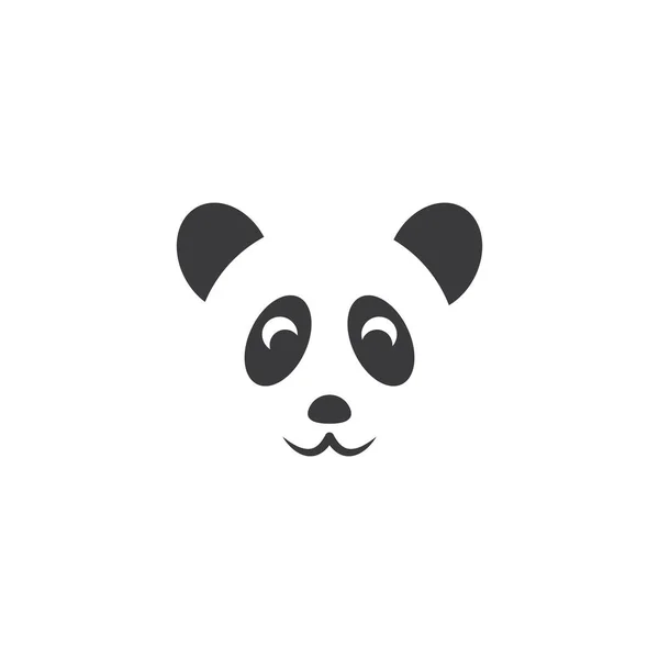 Panda Icon Logo Vector Illustration Design — Stock Vector