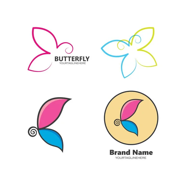 Butterfly Illustration Vector Design Template — Stock Vector