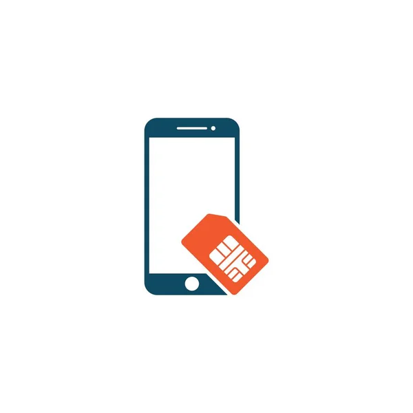 Simcard Icon Vektor Illustration Design — Stockvektor