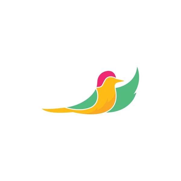Plantilla Diseño Ilustración Vector Aves — Vector de stock