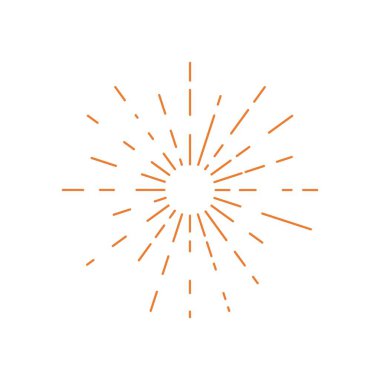 güneş ilüstrasyon logo vektör şablonu