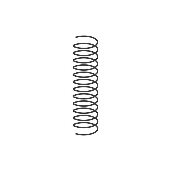 Modèle Conception Illustration Icône Vectorielle Ressort Métallique — Image vectorielle