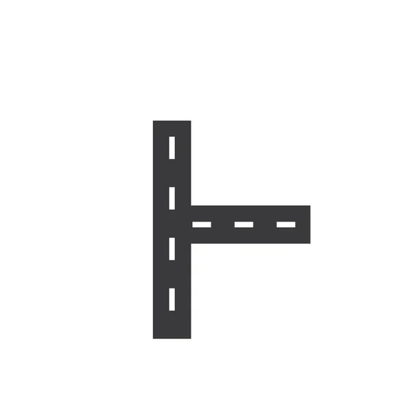 Straße Weg Vektor Symbol Illustration Design Vorlage — Stockvektor