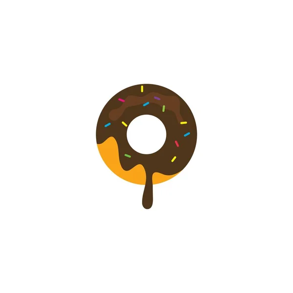 Donuts Vector Icon Logo Illustration Design — Stock Vector