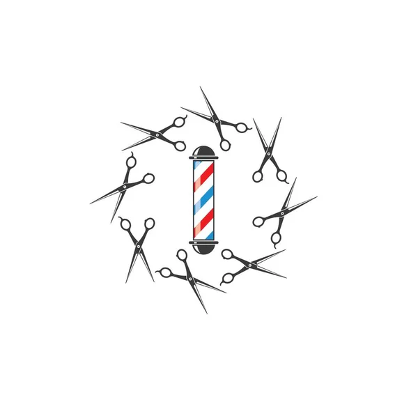 Barber Shop Icon Logo Vector Icon Template — Stock Vector